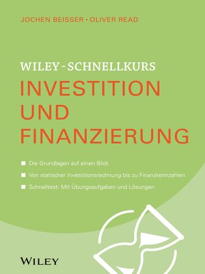 cover image of Wiley-Schnellkurs Investition und Finanzierung